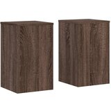 Furnova Stojalo za rastline 2 kosa rjavi hrast 30x30x50 cm inž. les, (21921542) | Shoptok.si