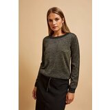 Marisse Black Metallic Thread Sweater Cene