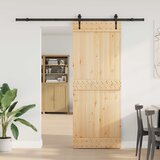  Klizna vrata NARVIK Prirodna i crna 80 x 210 cm (213,5 cm) Cijene