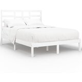 The Living Store Posteljni okvir bel iz trdnega lesa 160x200 cm - Posteljni Okvir, (21524602) | Shoptok.si