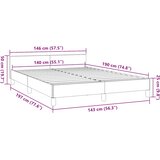  Okvir za krevet s uzglavljem bez madraca cappuccina 140x190 cm | shoptok.hr