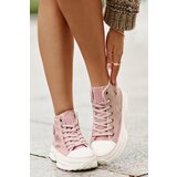 Big Star Insulated women's platform sneakers Big Star pink | Shoptok.si