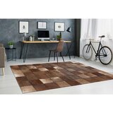 Kayoom USNJENA PREPROGA Voila 200/290 cm potiskano rjava | Shoptok.si