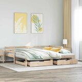  Dnevni krevet na razvlačenje s ladicama bez madraca 90 x 190 cm | shoptok.hr