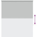 Rolo zavjesa Blackout svijetlo siva 135x130 cm Širina tkanine | Shoptok.si
