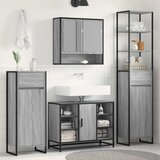  Kupaonski ormar Siva Sonoma 40 x 30 x 180 cm Konstruirano drvo | shoptok.hr