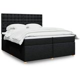  Krevet s oprugama i madracem crni 200x200 cm od tkanine | shoptok.hr