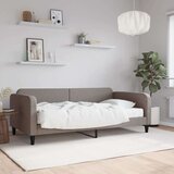 vidaXL Dnevna postelja z vzmetnico taupe 100x200 cm blago, (20937853) | Shoptok.si
