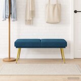  Klupa s dvostrukim slojem Plava 120 x 45 x 46 cm Baršun | shoptok.hr