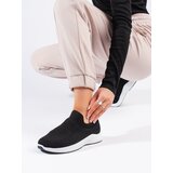 Shelvt Black Textile Sports Shoes | shoptok.hr