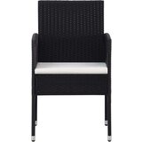  5-dijelni vrtni blagovaonski set crni | shoptok.hr