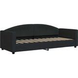 vidaXL dnevni krevet na razvlačenje crni 80 x 200 cm od tkanine | shoptok.hr