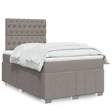  Krevet s oprugama i madracem smeđesivi 120 x 190 cm od tkanine | shoptok.hr