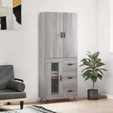  Visoka komoda siva sonome 69,5x34x180 cm od konstruiranog drva | shoptok.hr