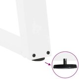  Noge kavne mize v obliki črke U 2 kosa Bela 30x(30-31) cm Jeklo, (21828662) | Shoptok.si