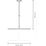 UMAGE Kovinska LED viseča svetilka v srebrni barvi s kovinskim senčilom Omni Ceiling – | Shoptok.si