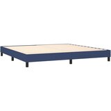  Krevet s oprugama i madracem plavi 200 x 200 cm od tkanine | shoptok.hr