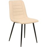 XXXL STOL, les, kovina, tekstil črna, bež | Shoptok.si