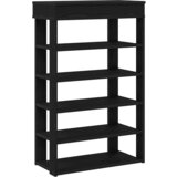 Maison Chic Regal za čevlje - Polica za čevlje črn 60x30x98 cm inženirski les, (21776433) Cene