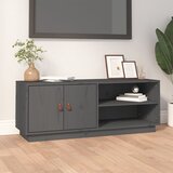 vidaXL TV omarica siva 105x34x40 cm trdna borovina Cene