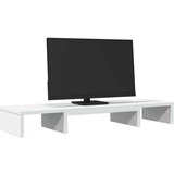  Stalak za monitor podesivi bijeli 80 x 24 x 10 5 cm drveni | shoptok.hr
