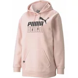 Puma POWER ELONGATED Ženska dukserica, ružičasta, veličina