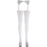 Cottelli - Čipkaste nogavice (bele) - 3/L | Shoptok.si
