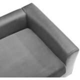 SOFA za pse siva 60 x 43 x 30 cm od pliša i umjetne kože | shoptok.hr