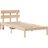  Krevetna konstrukcija Smeđa 100 x 200 cm Čvrsto borovo drvo | Eponuda.ba