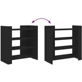  Komoda crna 73,5x35x75 cm od konstruiranog drva | Eponuda.com