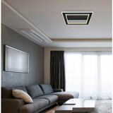 Globo LED stropna svjetiljka Mattia (30 W, D x Š x V: 45 x 45 x 5 cm, Crna, Topla bijela) | shoptok.hr