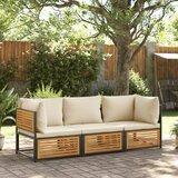 vidaXL 3-dijelna set vrtnih sofa s jastucima masivno bagremovo drvo Cijene