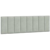 Krevet s madracem Hanko svjetlosivi 160x200 cm baršunasti | Eponuda.ba
