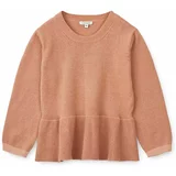 Liewood Bombažni pulover za dojenčke oranžna barva
