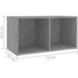 TV omarice 4 kosi betonsko sive 72x35x36,5 cm iverna plošča | Shoptok.si