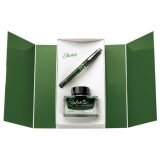 Pelikan set nalivpero classic M205 (m) olivine+tinta edelsteine 811071 maslinasto zelena