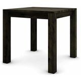  Hrastov stol 80 x 80 cm crne boje sa srebrnim efektom | shoptok.hr