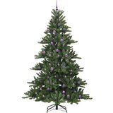 vidaXL Umjetno božićno drvce s nogom with LEDs s stalakom 240cm PVC | shoptok.hr