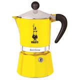 Bialetti 4982 Rainbow kuhalo za kavu, 3 šalice, žuta | shoptok.hr