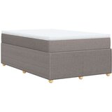  Krevet s oprugama i madracem smeđesivi 120 x 190 cm od tkanine | shoptok.hr