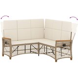  Vrtni set sofe za opuštanje Podesiva Bež i krem bijela | shoptok.hr