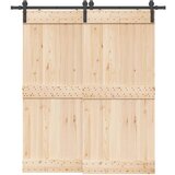 vidaXL Pribor za klizna vrata 200 cm čelični crni | shoptok.hr