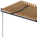  Prostostoječa ročno zložljiva tenda 300x250 cm rumena/bela, (20728814) | Shoptok.si