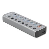 Delock USB 5 Gbps Hub with 7 Ports + 1 Fast Charging Port + 1 USB-C PD 3.0 Port with Switch and Illumination Cijene