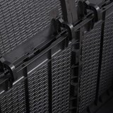 vidaXL Vrtna škatla 180 L črna PP | Shoptok.si