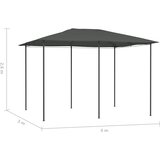  Sjenica 3 x 4 x 2,6 m antracit 160 g/m&amp;sup2; Slike