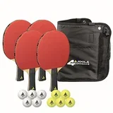 Quattro reket za stolni tenis i set loptica u spremištu - Spartan
