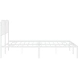 Metalni okvir za krevet s uzglavljem bijeli 193x203 cm | shoptok.hr