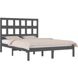  Okvir za krevet od masivne borovine sivi 200 x 200 cm | shoptok.hr
