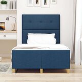 Krov Postelja Modra 120x200 cm Tkanina, (22048974) | Shoptok.si